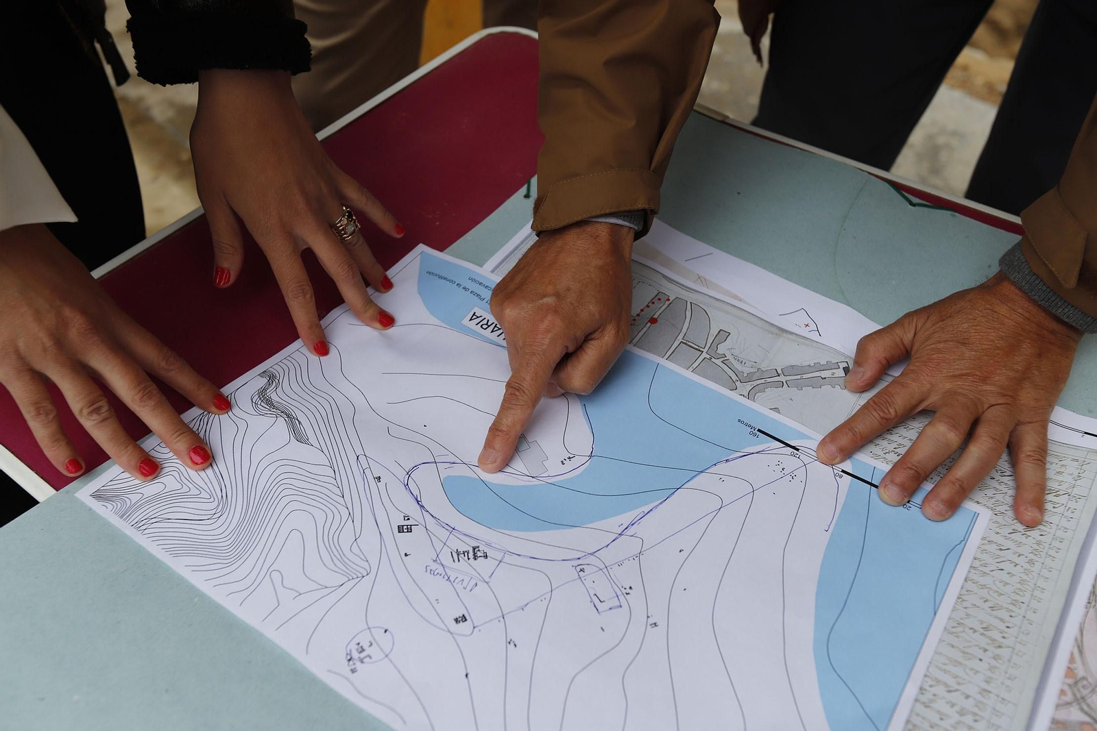 Imágenes de los restos arqueológicos hallados en el solar del antiguo edificio de Hacienda