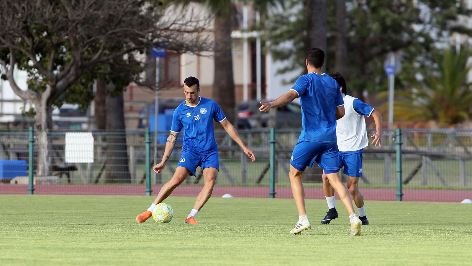 Primer entrenamiento del Xerez DFC en el Pepe Ravelo