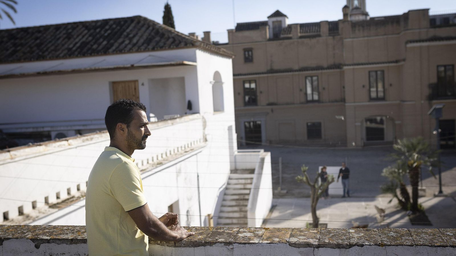 Vista de la hacienda desde uno de sus dependencias aledañas.