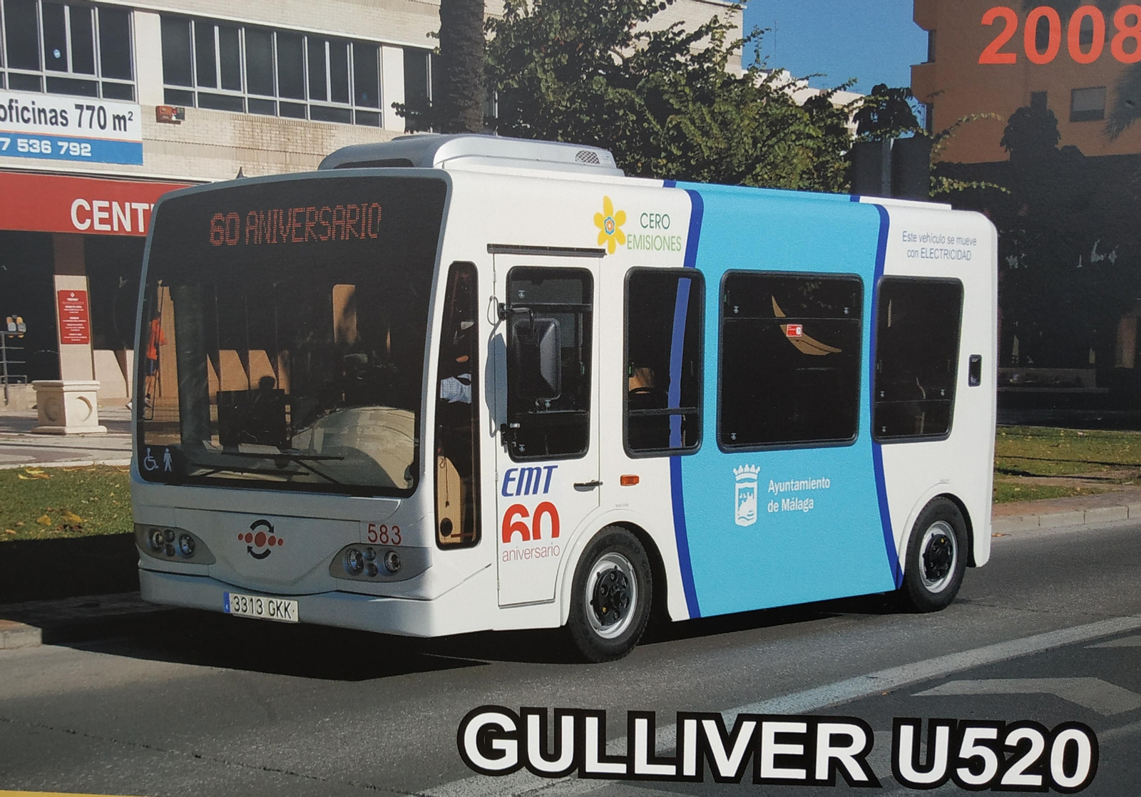 Fotos de los autobuses usados por la EMT de Málaga en sus 70 años de historia