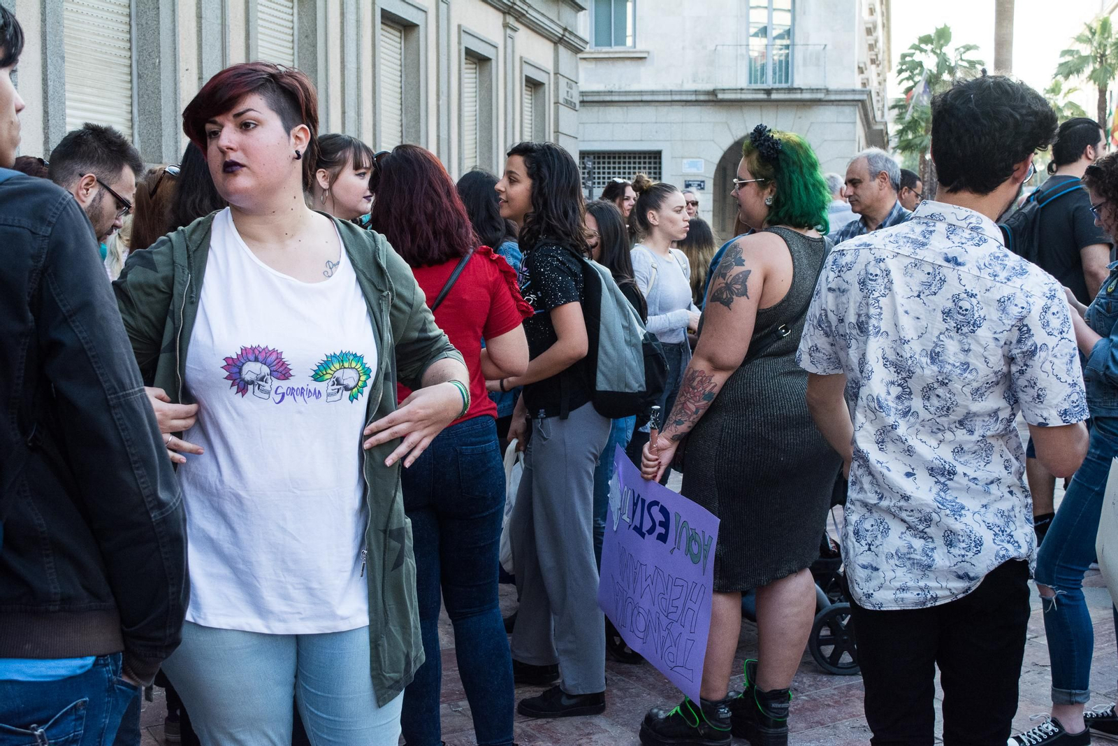 Concentración en repulsa por el veredicto del caso de La manada