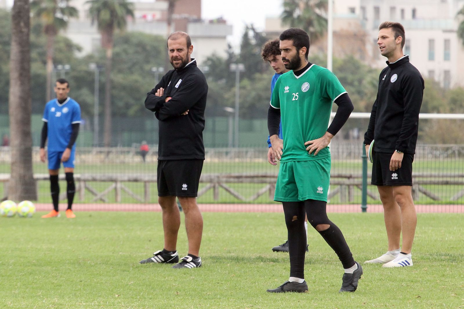 Primer entrenamiento de Josu Uribe con el Xerez DFC