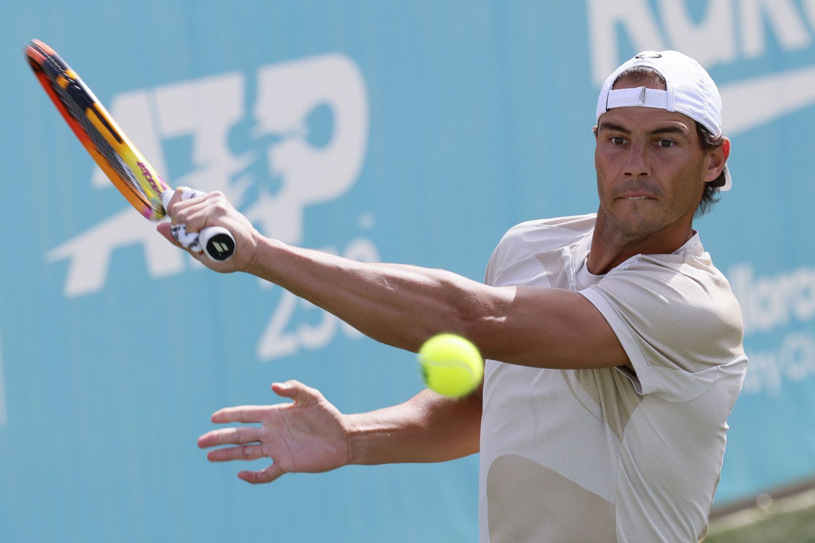 Rafa Nadal, en un entrenamiento.