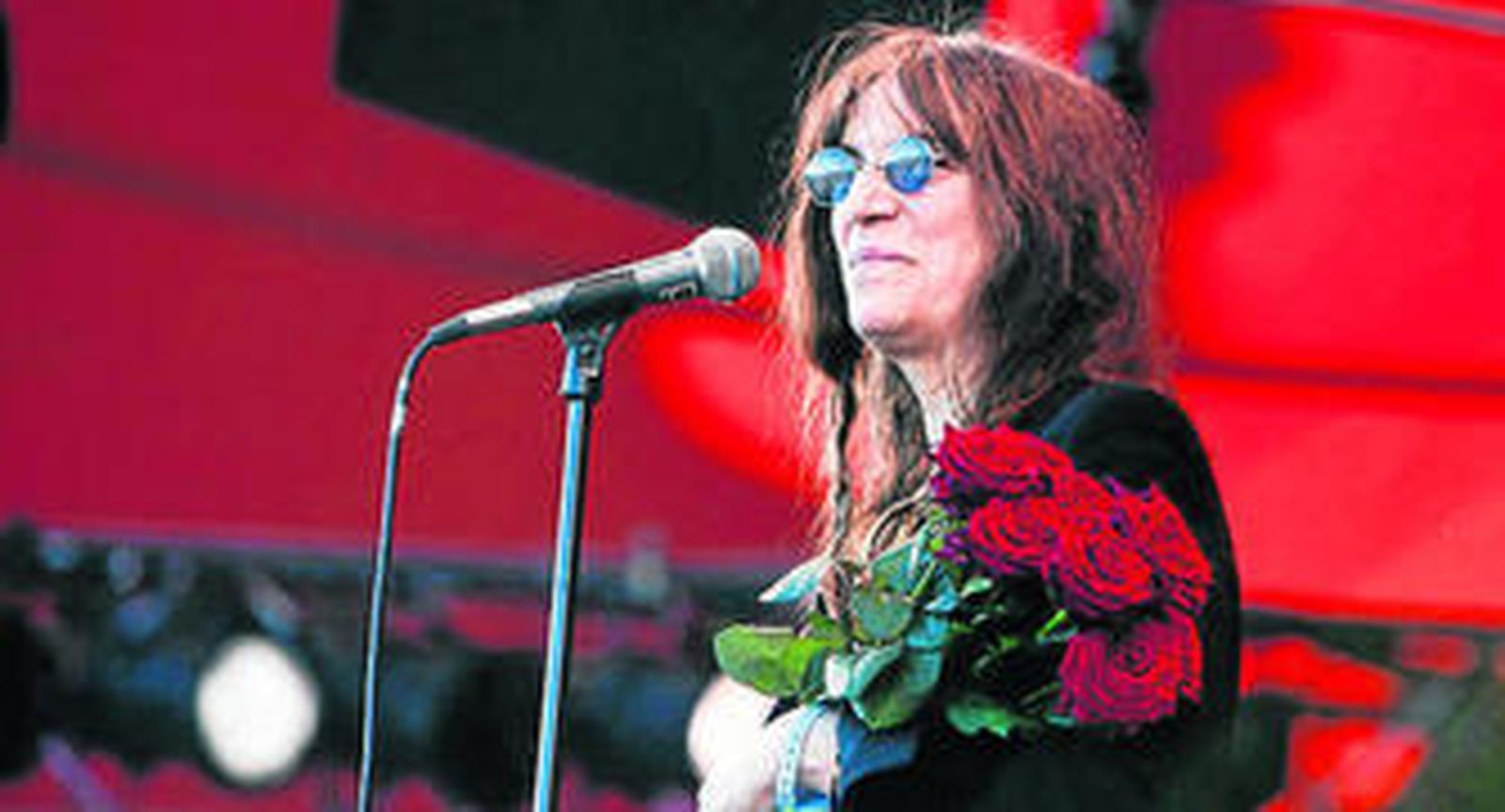 La diva del rock Patti Smith, en un concierto reciente.
