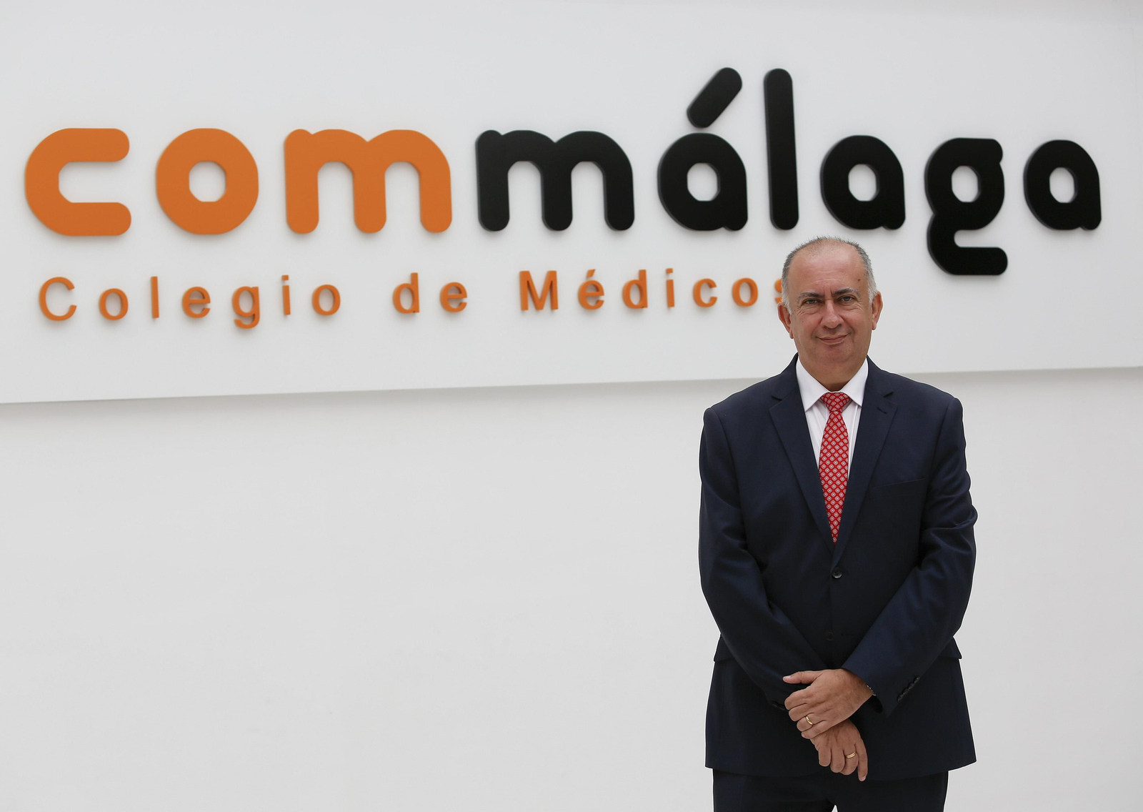Juan José Sánchez Luque, en la sede del Colegio de Médicos de Málaga.