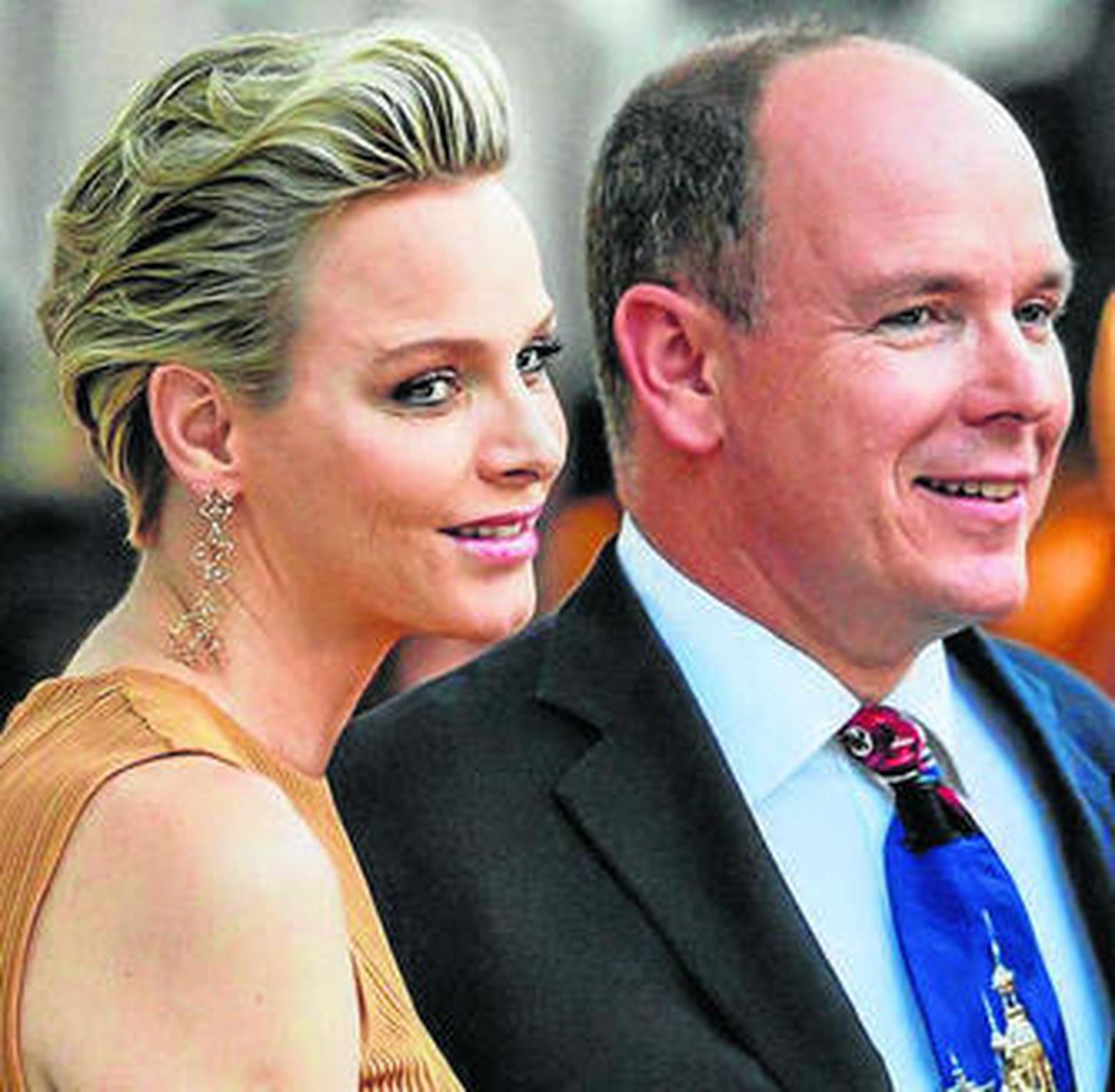 El rostro de la princesa monegasca irradia felicidad.