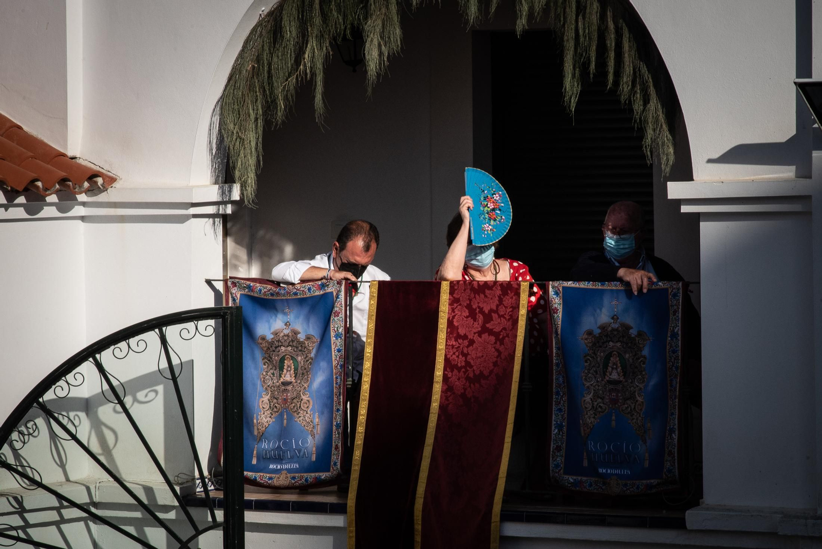 Imágenes de la misa de romeros de la Hermandad de Huelva