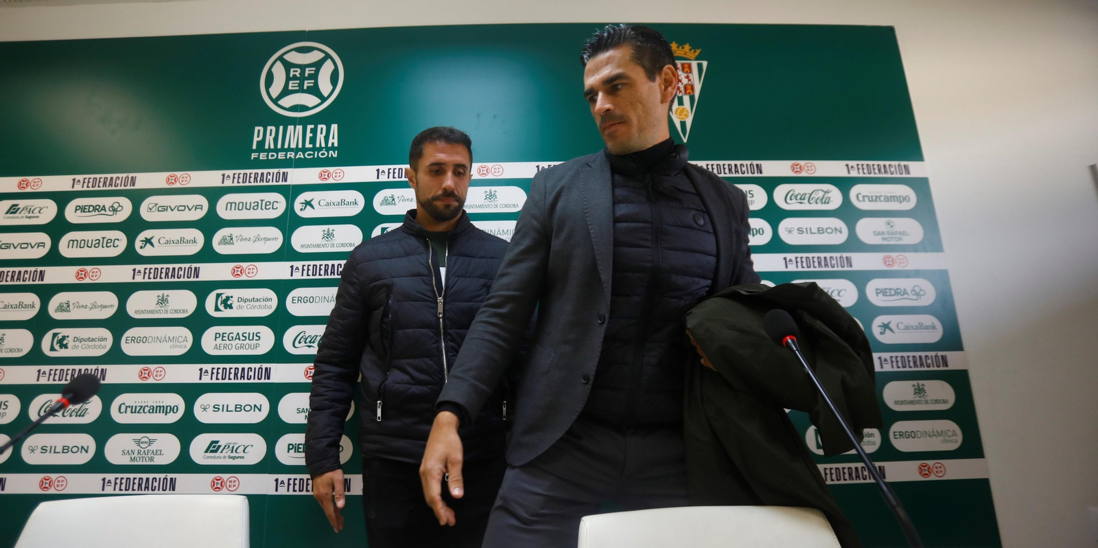 Juanito, director deportivo del Córdoba CF, en su última comparecencia pública.