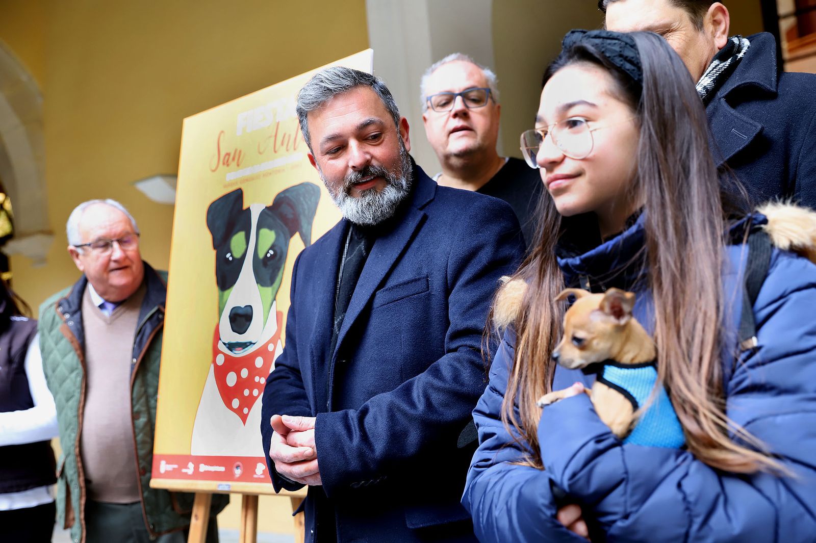 Un momento de la presentación este martes de la Fiesta de San Antón.