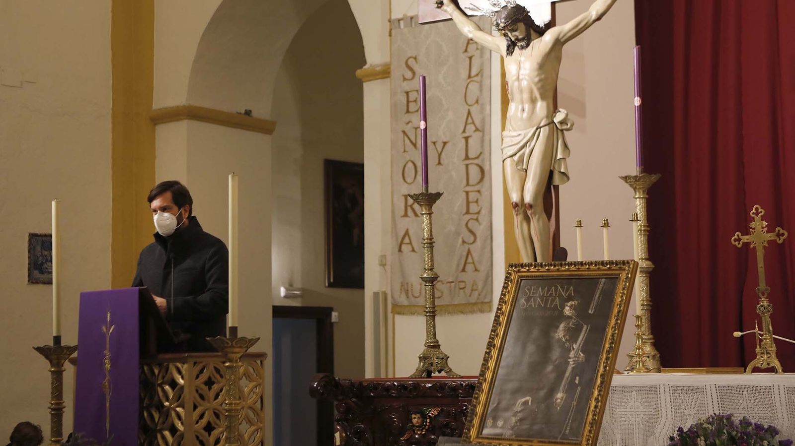Las fotos de la presentación  del cartel oficial de la Semana Santa de Algeciras y la entrega de la Palma Cofrade