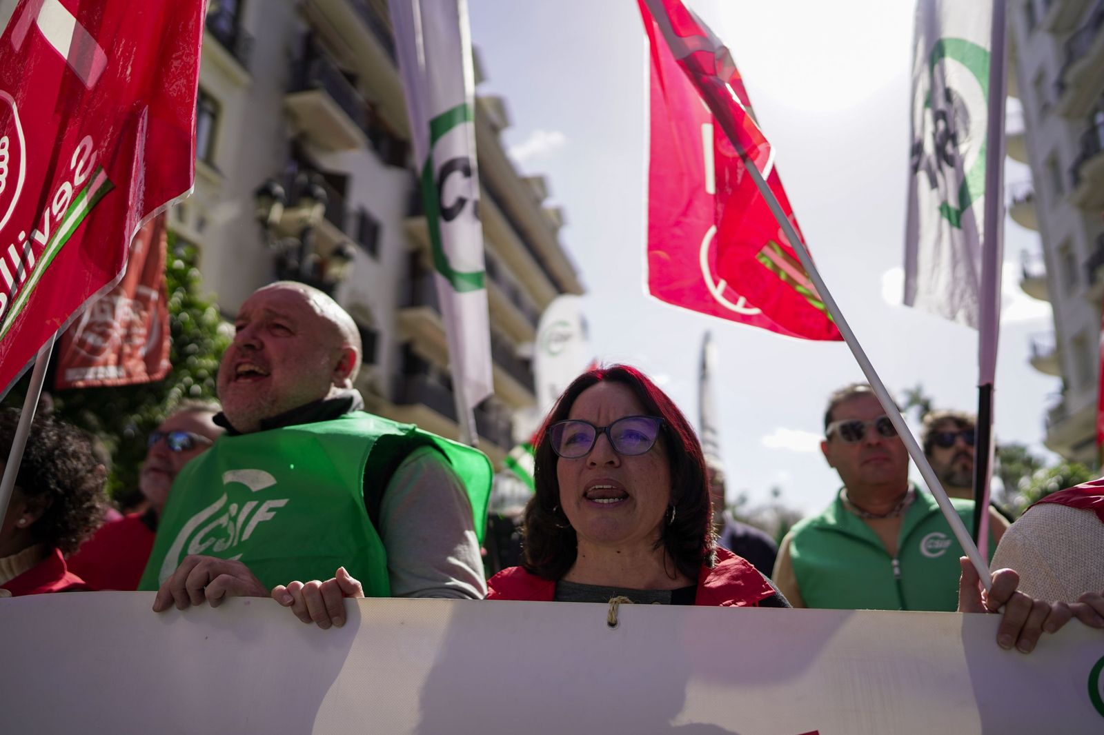La manifestación de empleados municipales, en imágenes