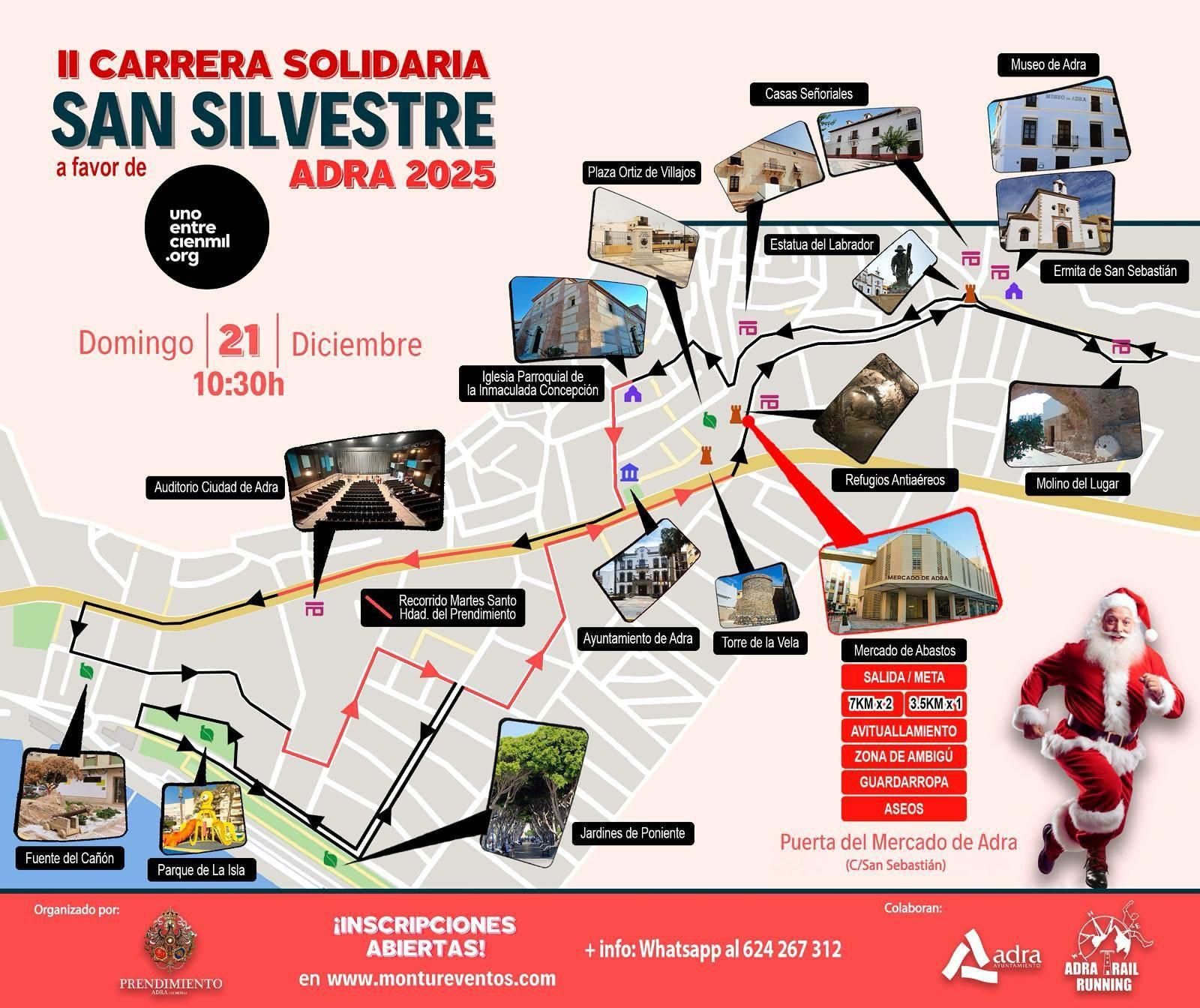 Cartel de la II San Silvestre de Adra.