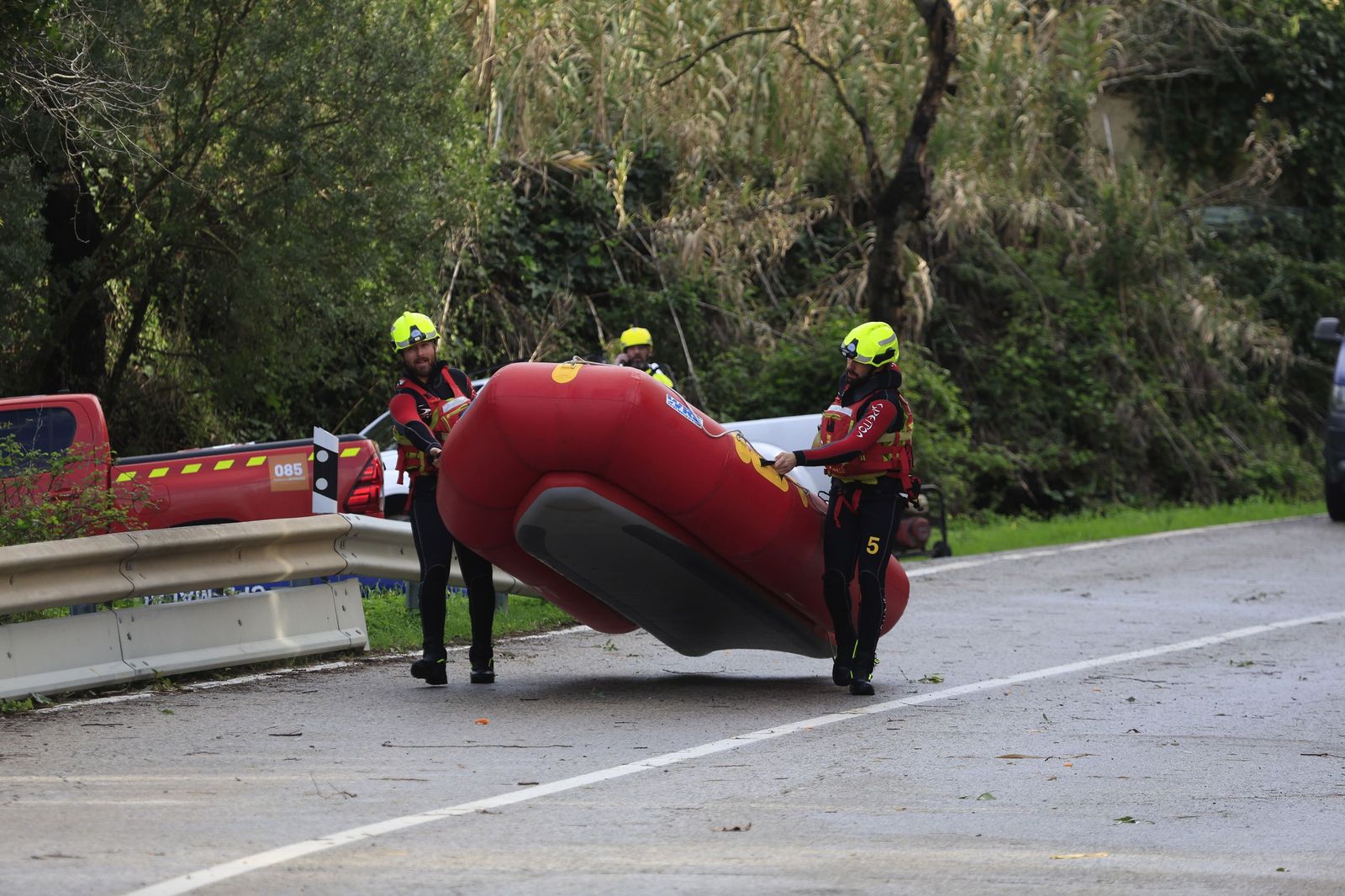 Fotos de las inundaciones y efectos de la borrasca Leonardo en Jimena y Tesorillo
