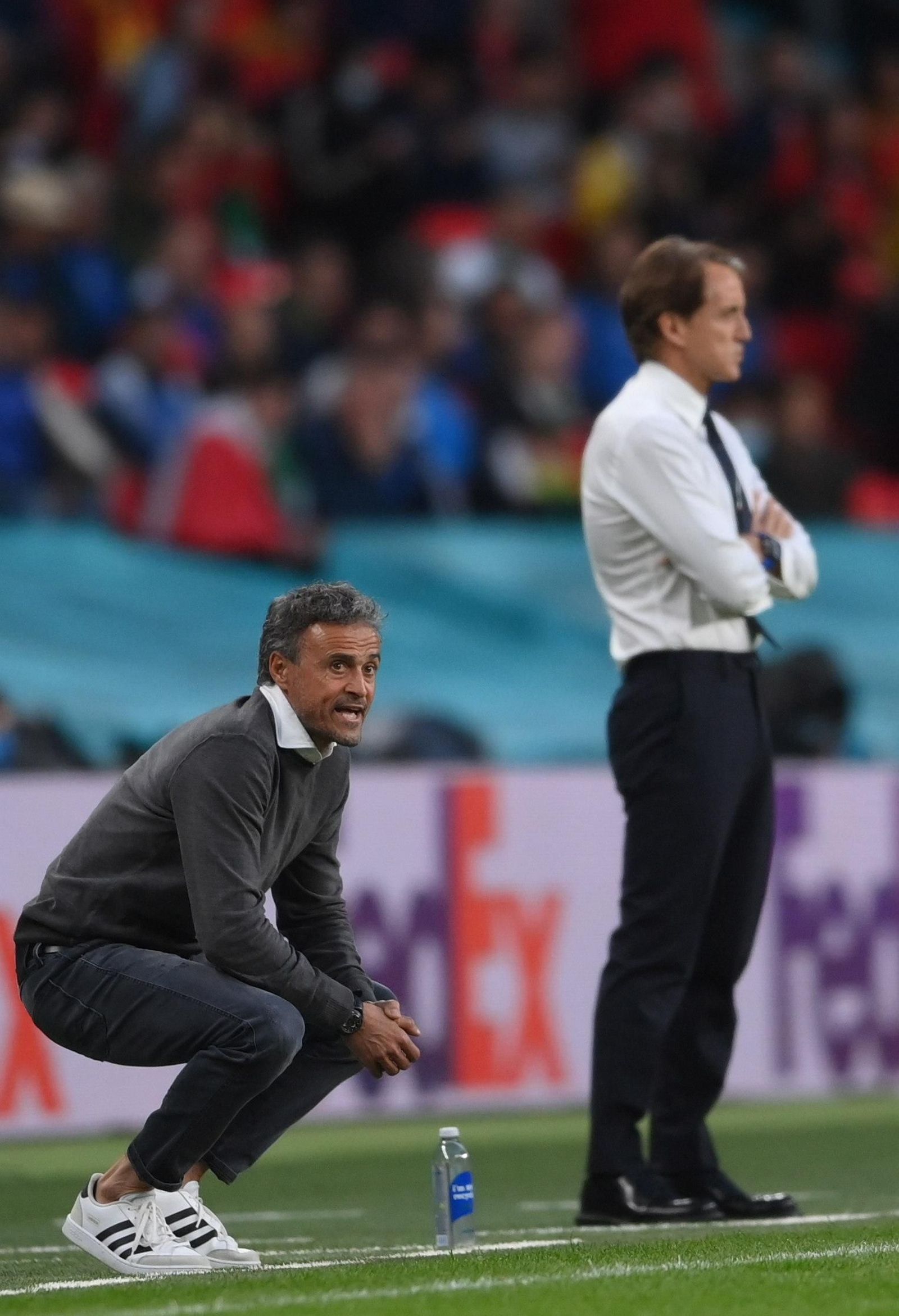 Las imágenes de la semifinal Italia-España de Eurocopa