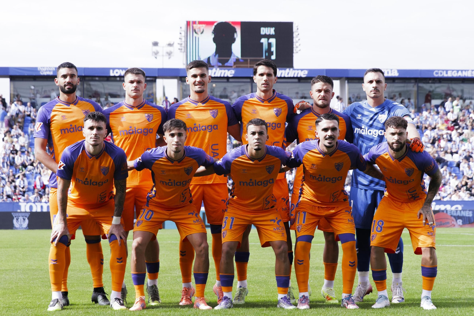 El once del en el Leganés-Málaga CF