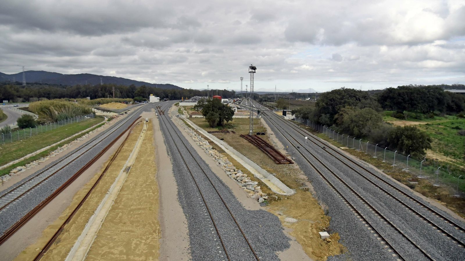 La estación de San Roque-Mercancías, a principios de este año.
