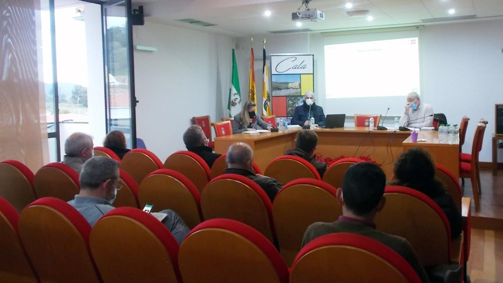 Un momento del encuentro celebrado en Cala esta semana