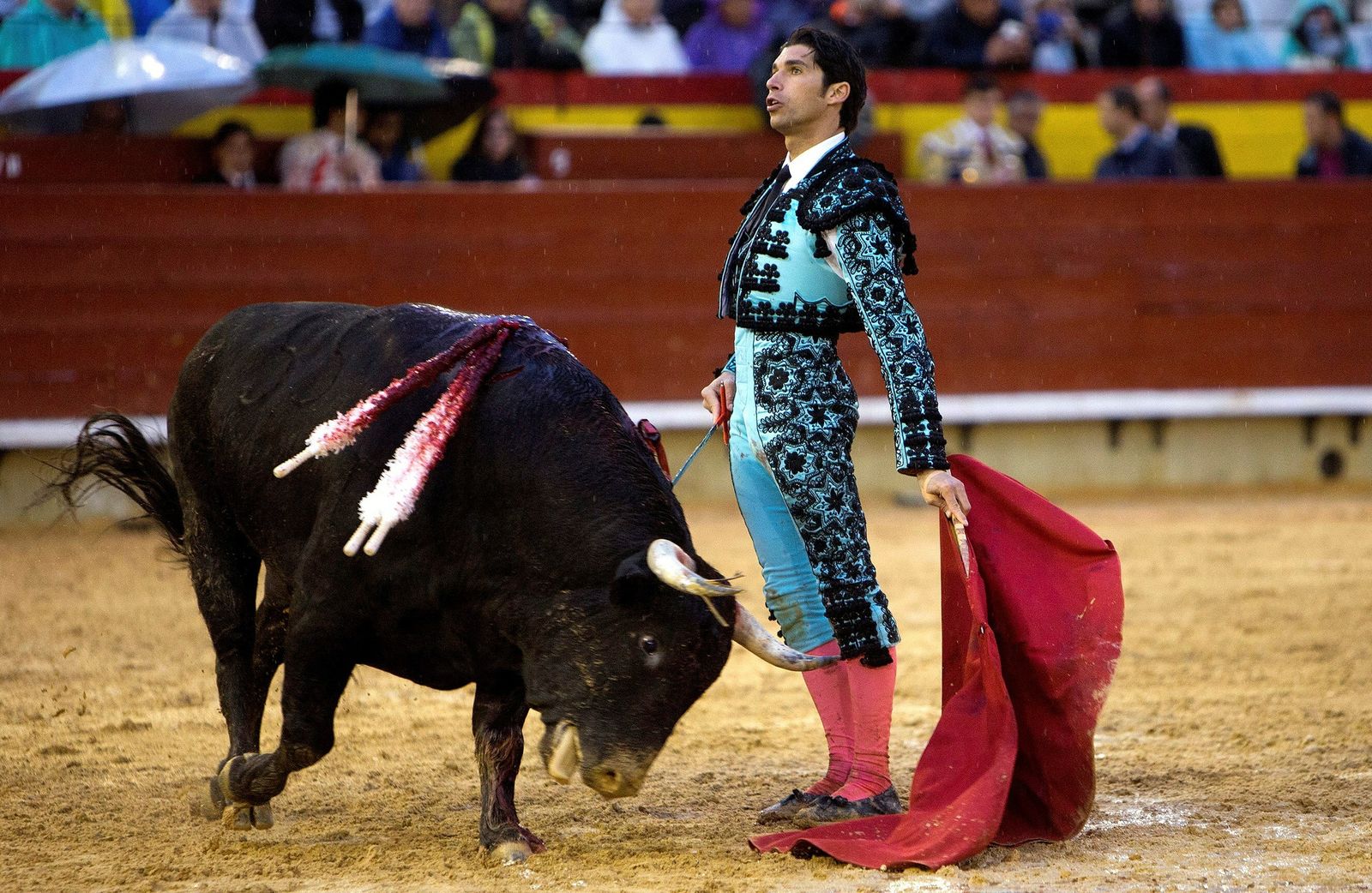 Cayetano, en un muletazo a uno de sus toros en el cierre de la Feria de Castellón.