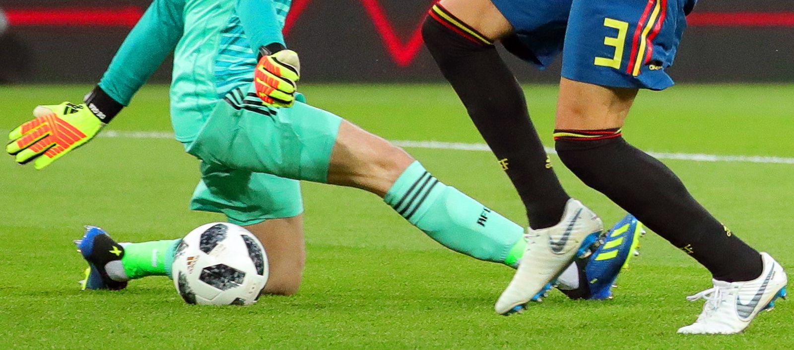 Las imágenes del España-Marruecos