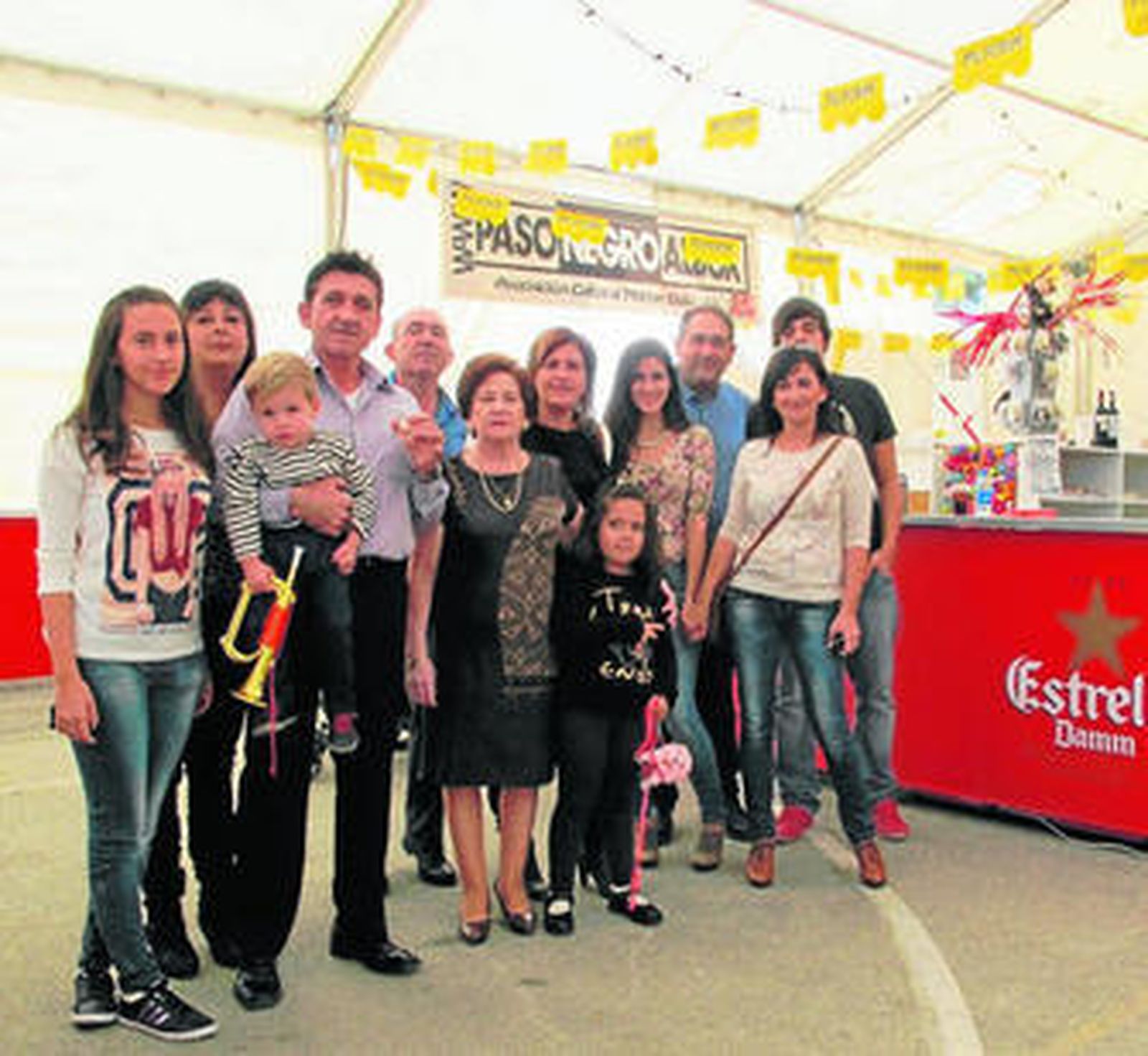 La familia Galera ha disfrutado de la feria del mediodía.