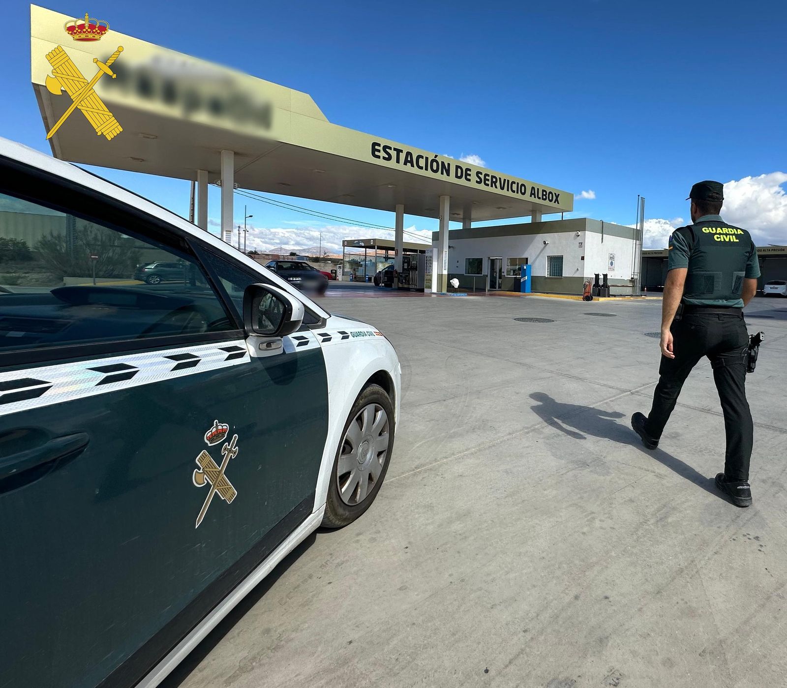 Gasolinera en la que se perpetró el atraco.