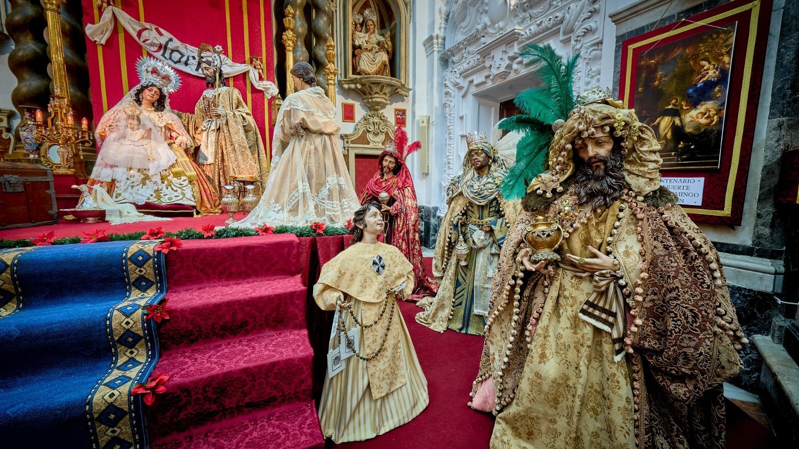 El Nacimiento a tamaño natural.