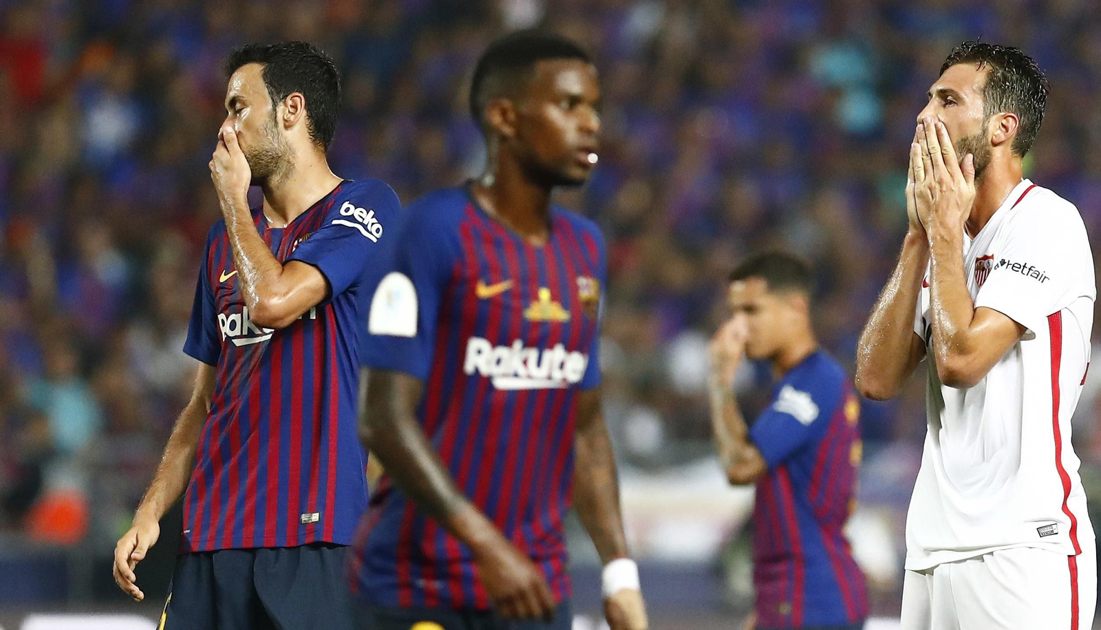 Las imágenes del Sevilla-Barcelona de la Supercopa
