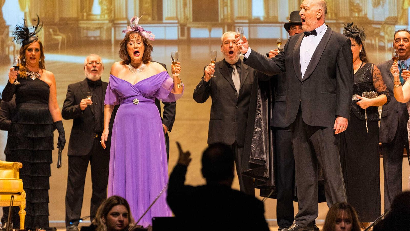 Representación de La Traviata en el Teatro de las Cortes de San Fernando.