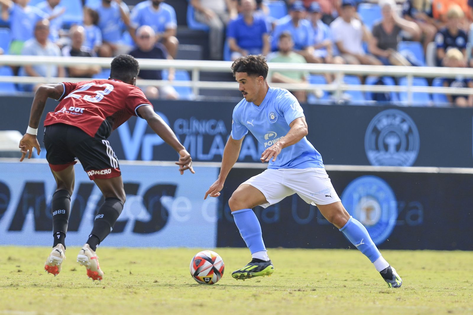 Liberman Torres durante el partido del Recre en Can Misses ante la UD Ibiza.