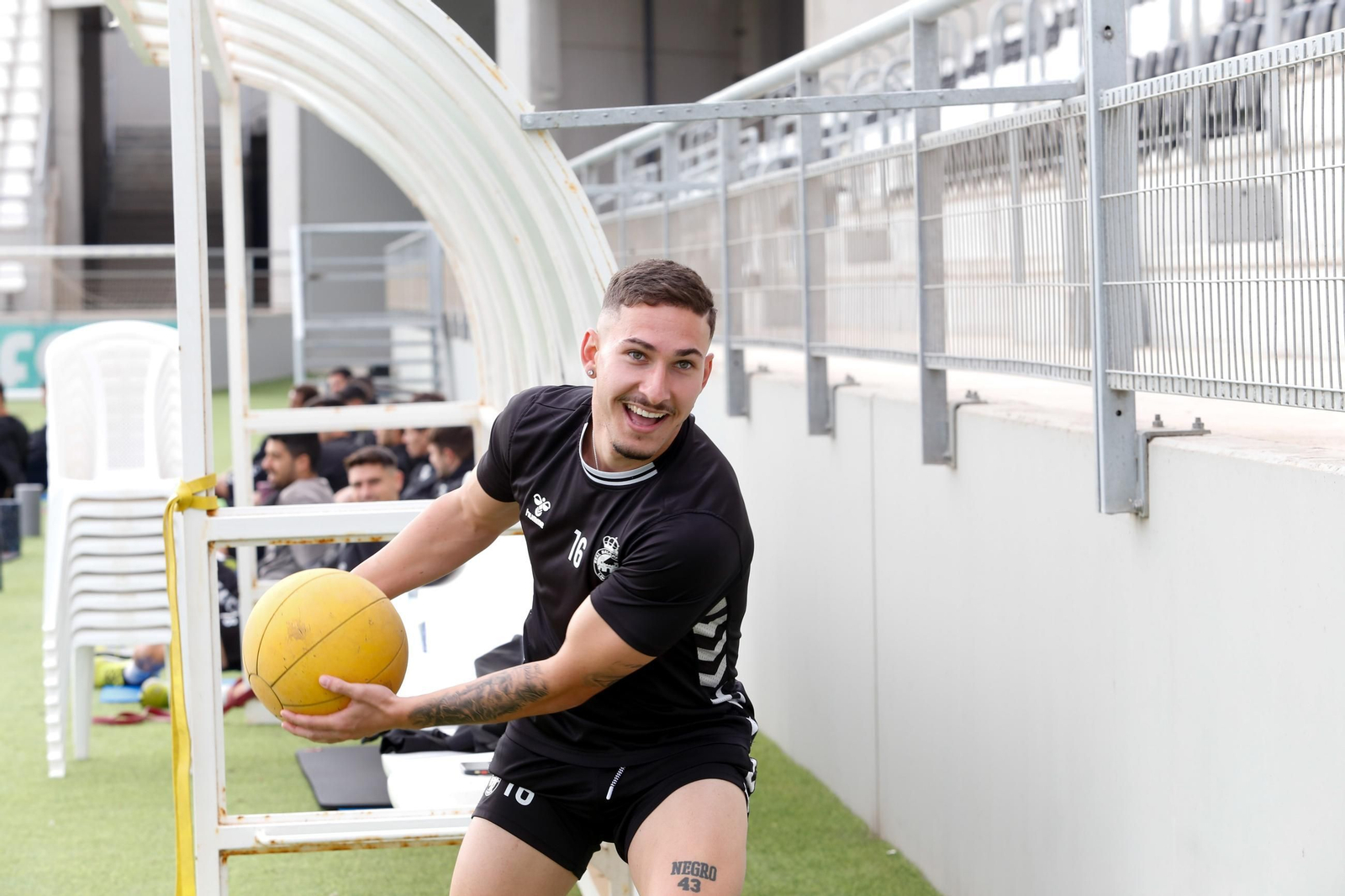 Las fotos del entrenamiento de la Balona previo al partido con el Villanovense