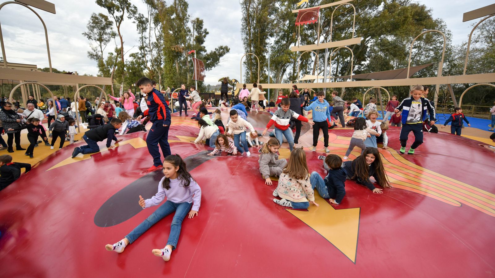 La inauguración del parque Barbésula en Guadiaro, en imágenes