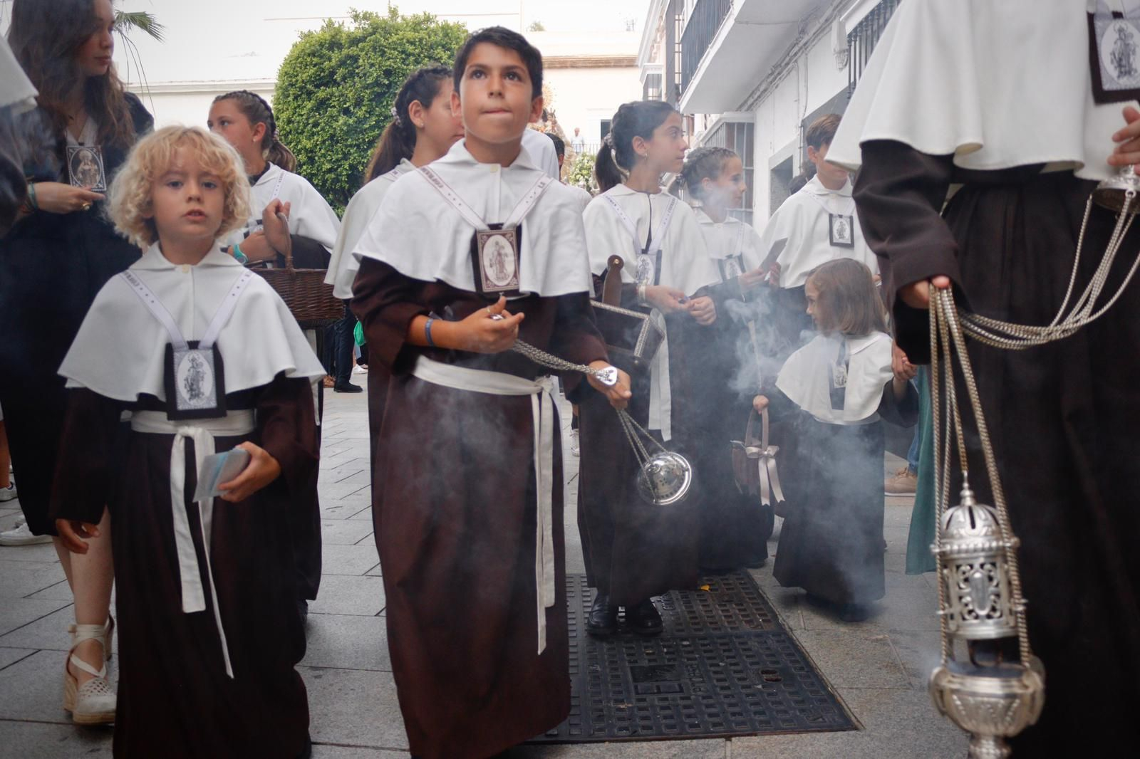 La Virgen del Carmen se traslada a la Iglesia Mayor para participar en el Corpus de San Fernando