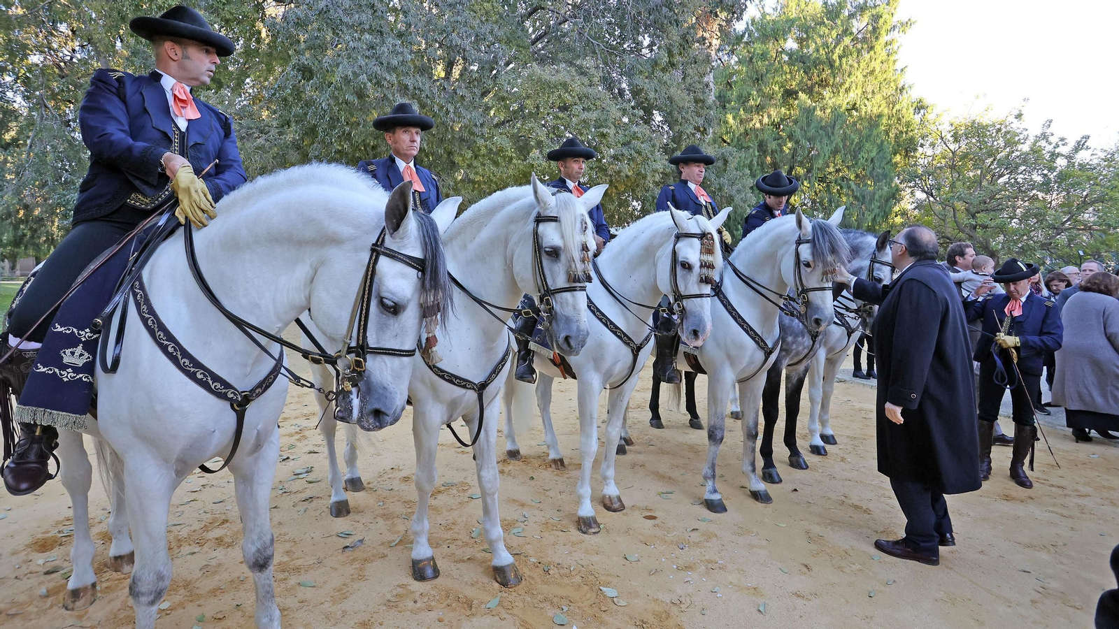 Inauguración del monumento dedicado a Álvaro Domecq en la Real Escuela