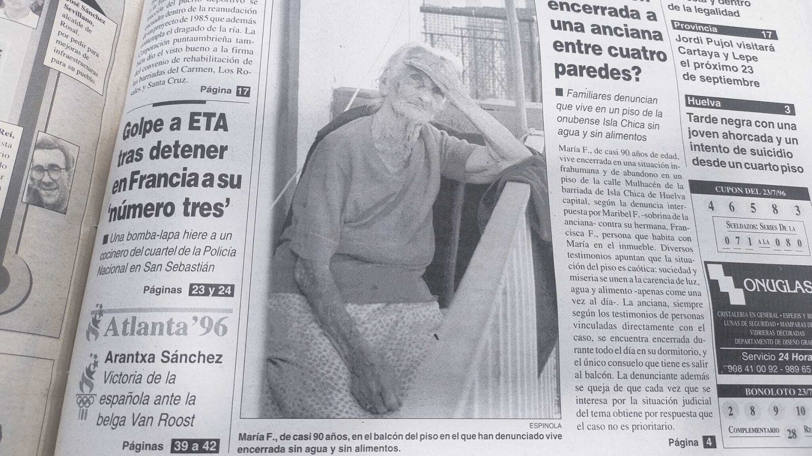 El caso de la anciana que "vivía encerrada en un piso de Huelva sin agua ni alimentos"