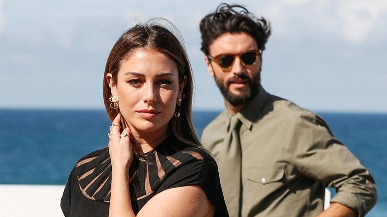 Blaanca Suárez y Javier Rey, en el Festival de Cine de San Sebastián en 2020.