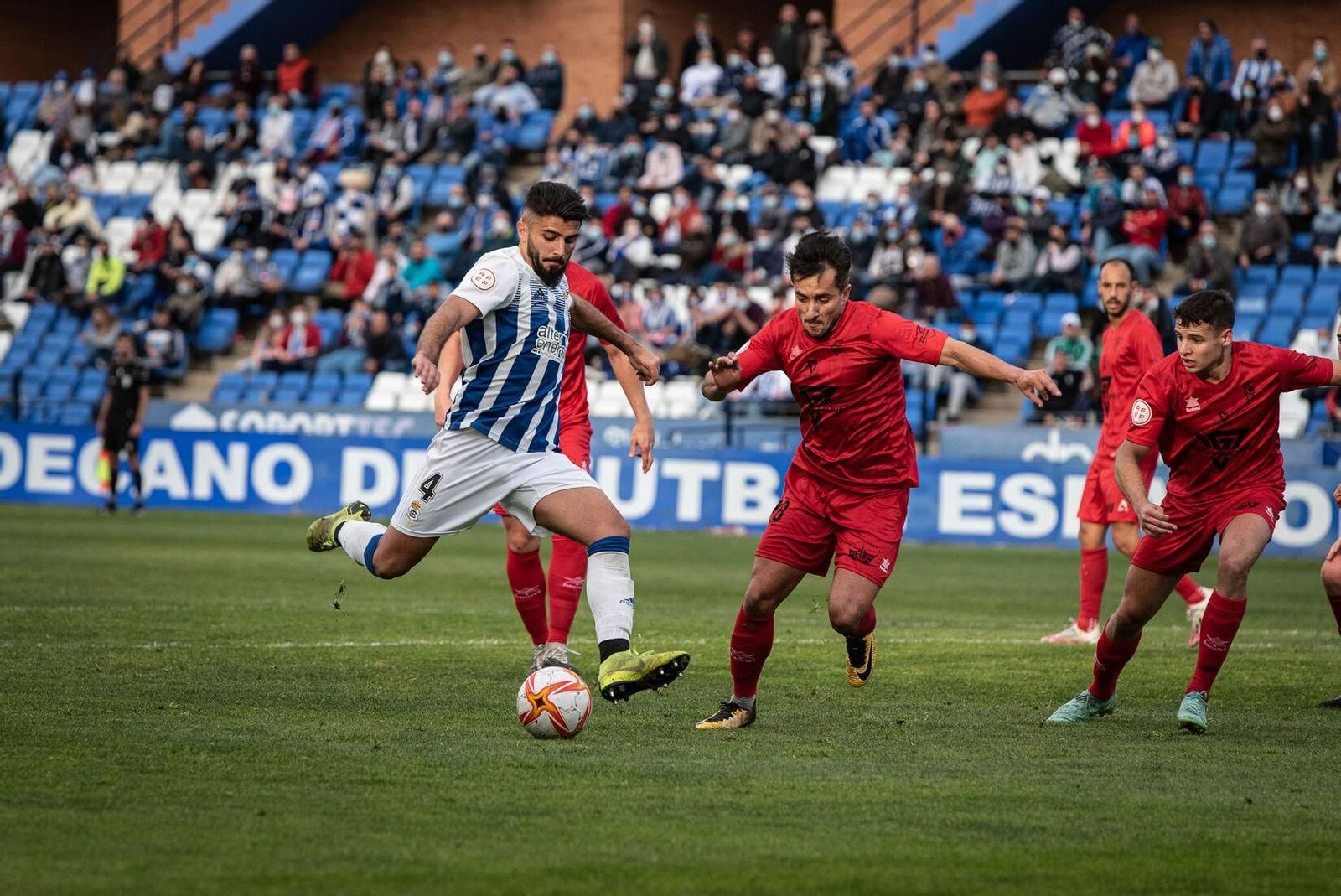 Un lance de la última visita del Atlético Antoniano al Nuevo Colombino.