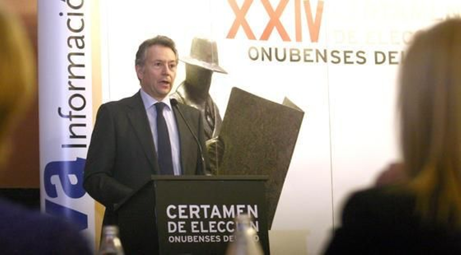 Don José Joly, en un momento de la entrega de premios.

Foto: Josue Correa