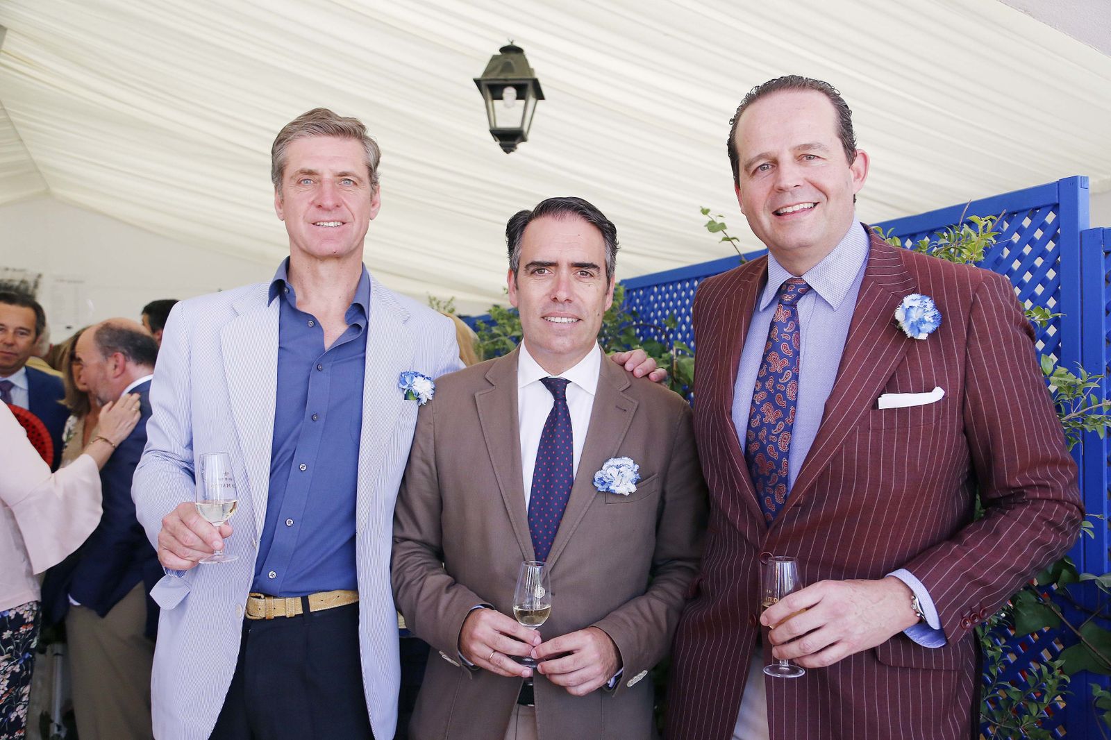 Paco Martel, Michi Primo de Rivera y Rafael Navas.