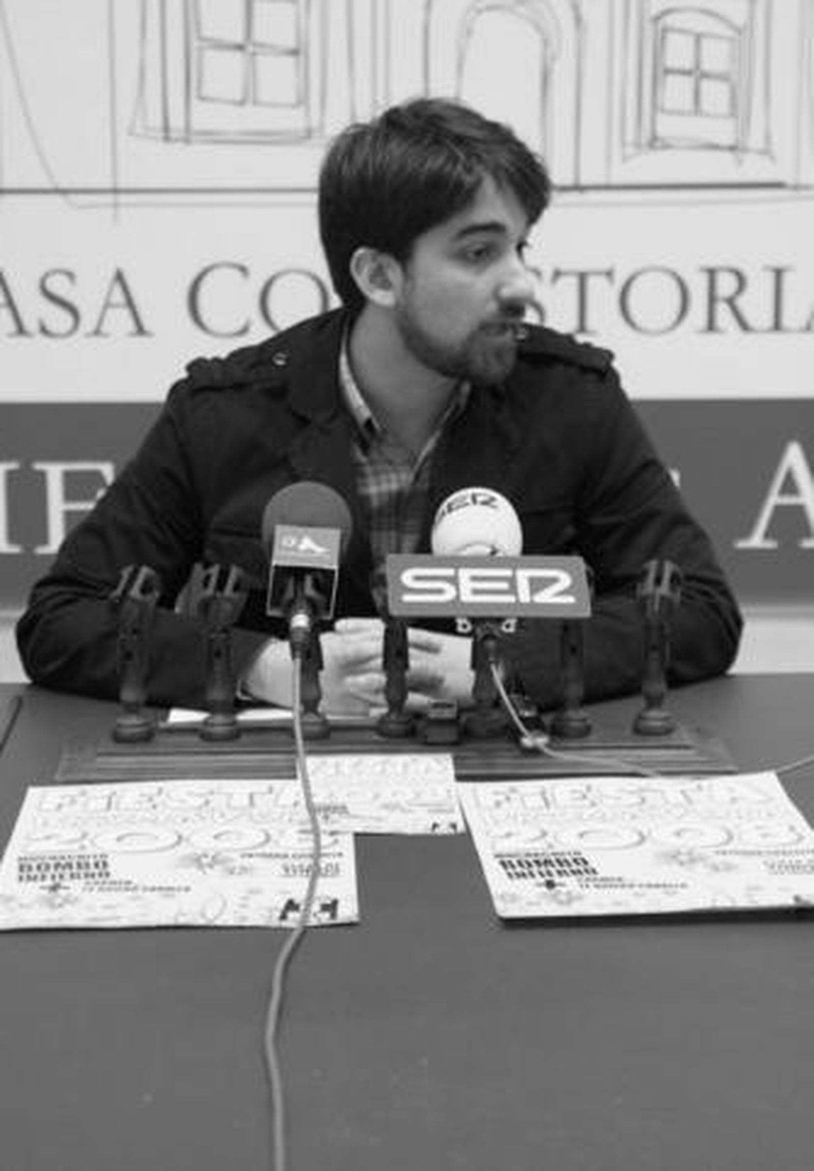 El concejal de Juventud, Félix Duque, ayer en la presentación.