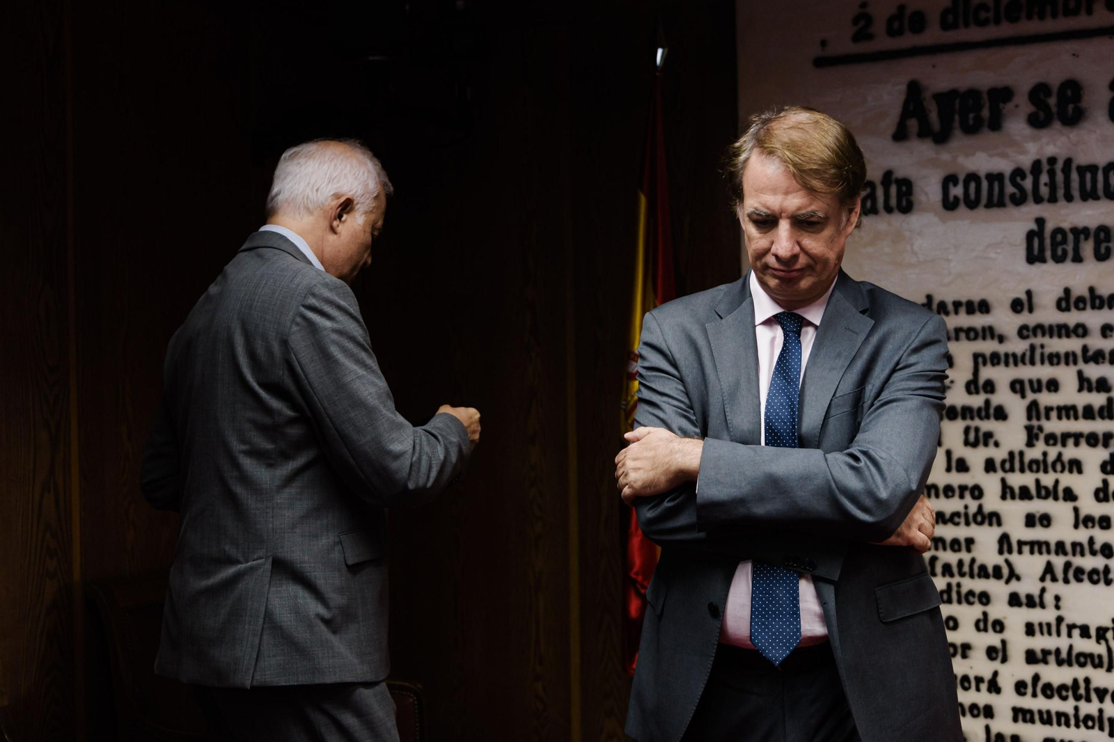 Vicente Fernández, antes de su comparecencia en la comisión de investigación del Senado
