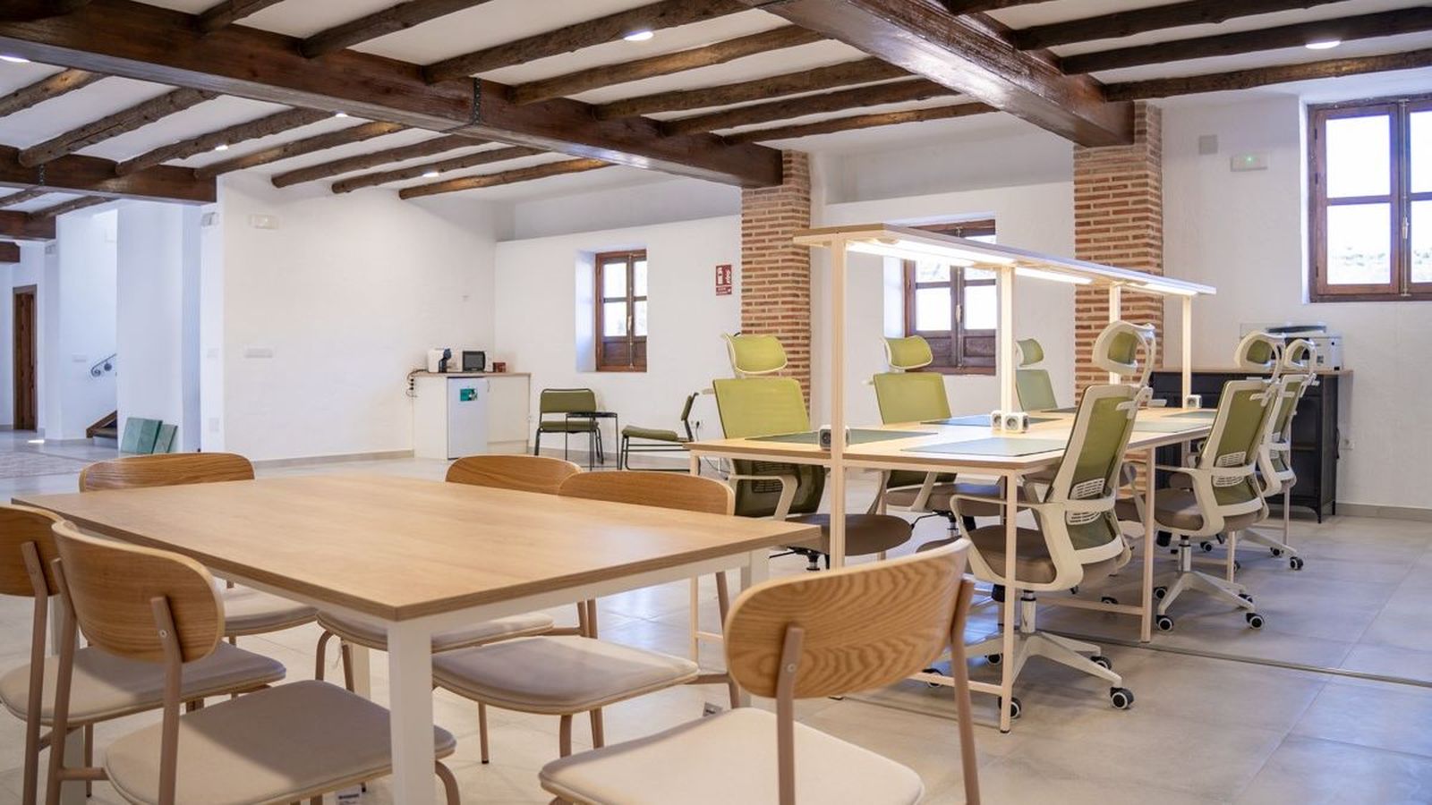 Espacio destinado al coworking rural de nómadas digitales