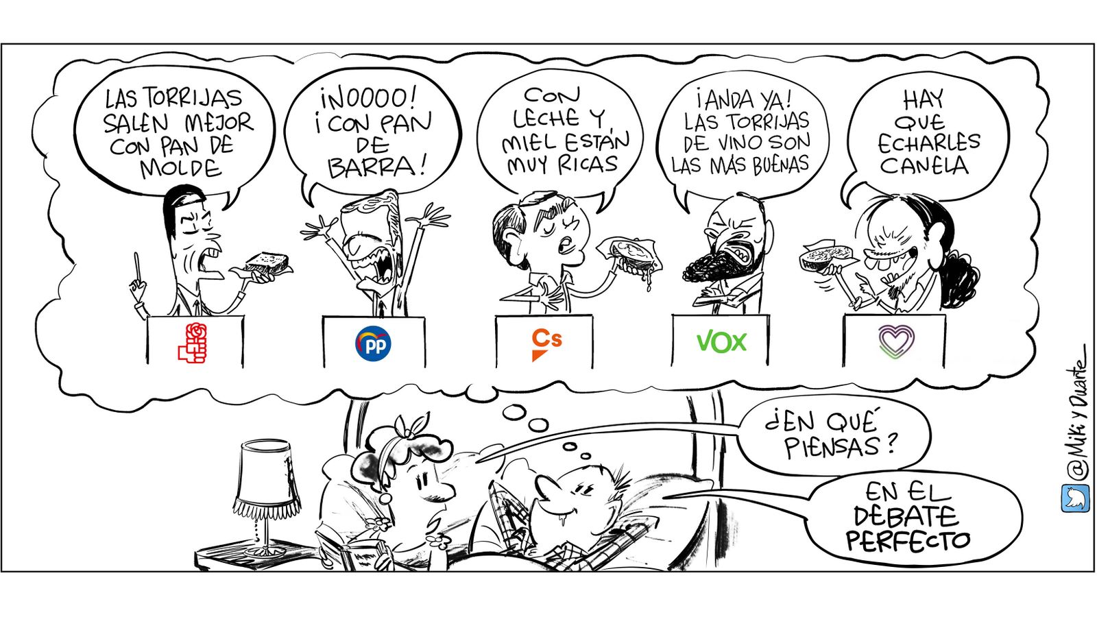 Especial Elecciones 28-A. Resúmen en viñetas.