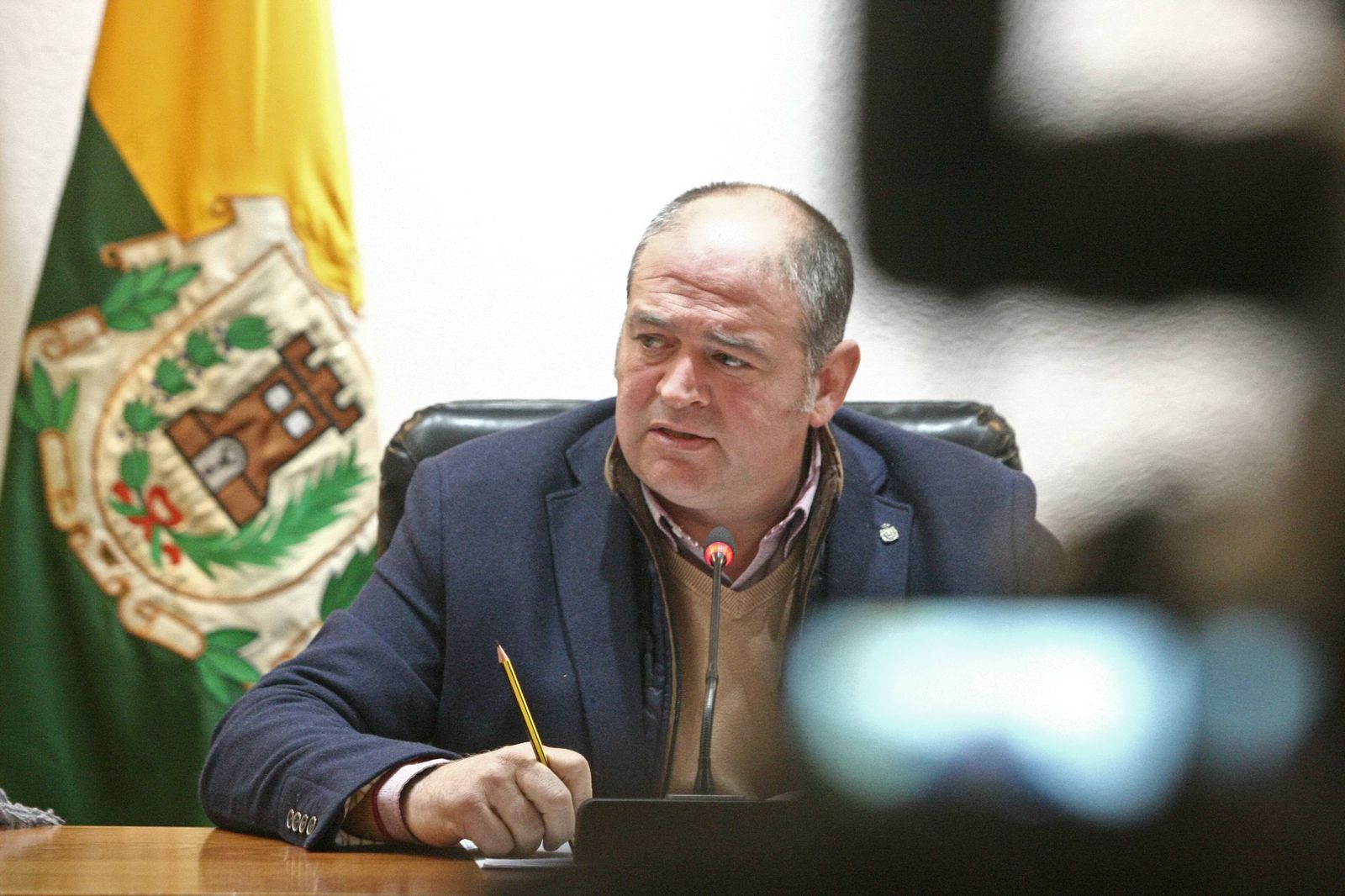 Jorge Romero, durante un pleno