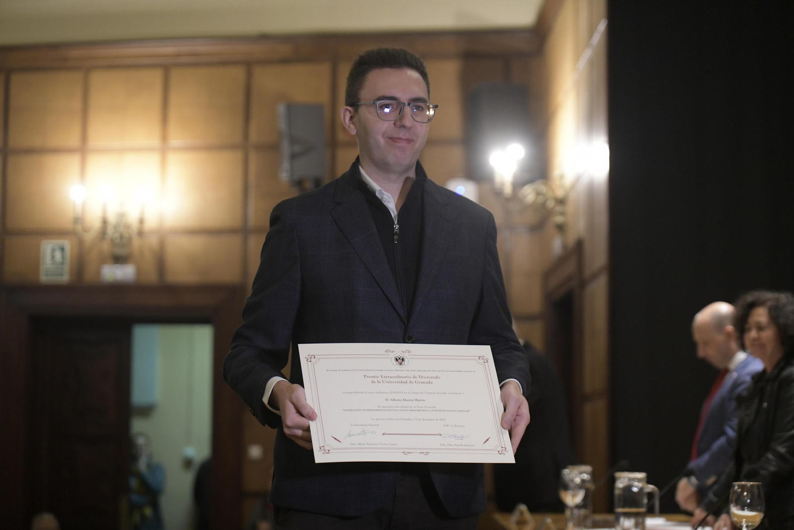 La UGR entrega los Premios Extraordinarios de Doctorado correspondientes al curso 2018/2019