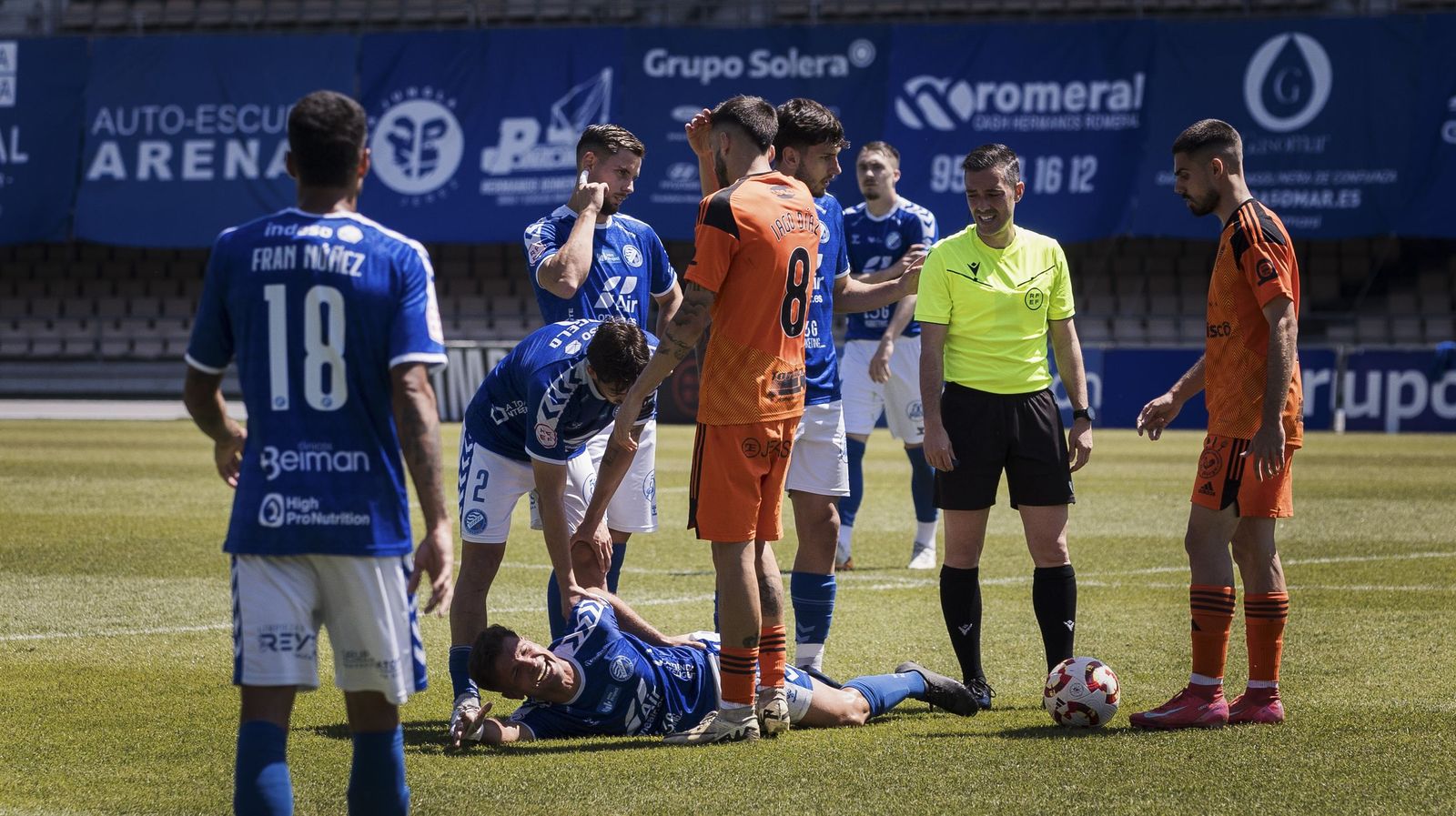 Carralero Calvo, en el Xerez DFC-Xerez CD de la pasada temporada.