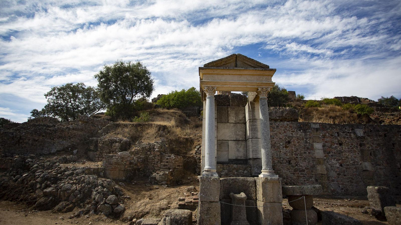 El pequeño templete dedicado a Mercurio.