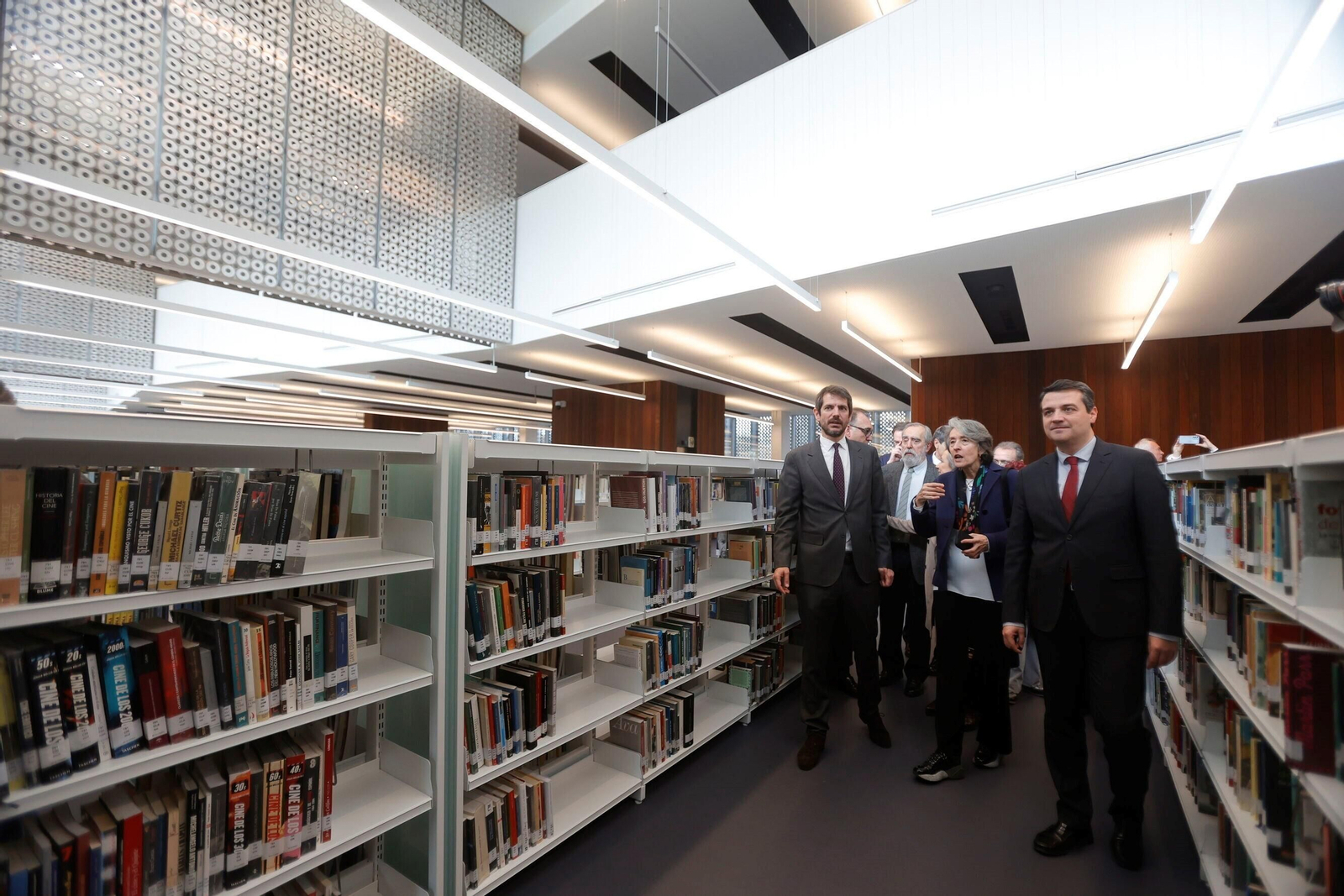 Inauguración de la biblioteca este miércoles.