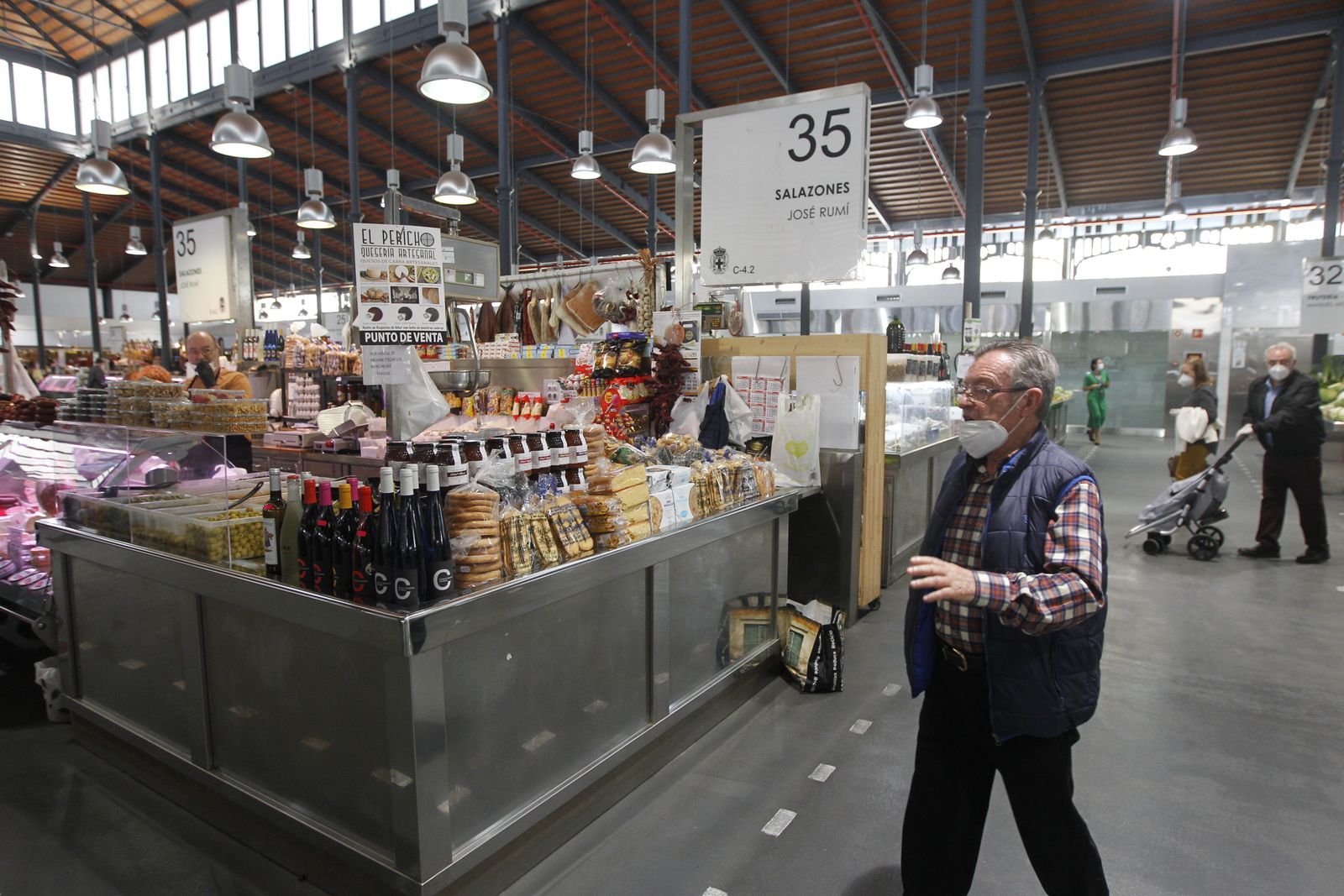 Fotogalería Mercado Central de Almería en época de coronavirus