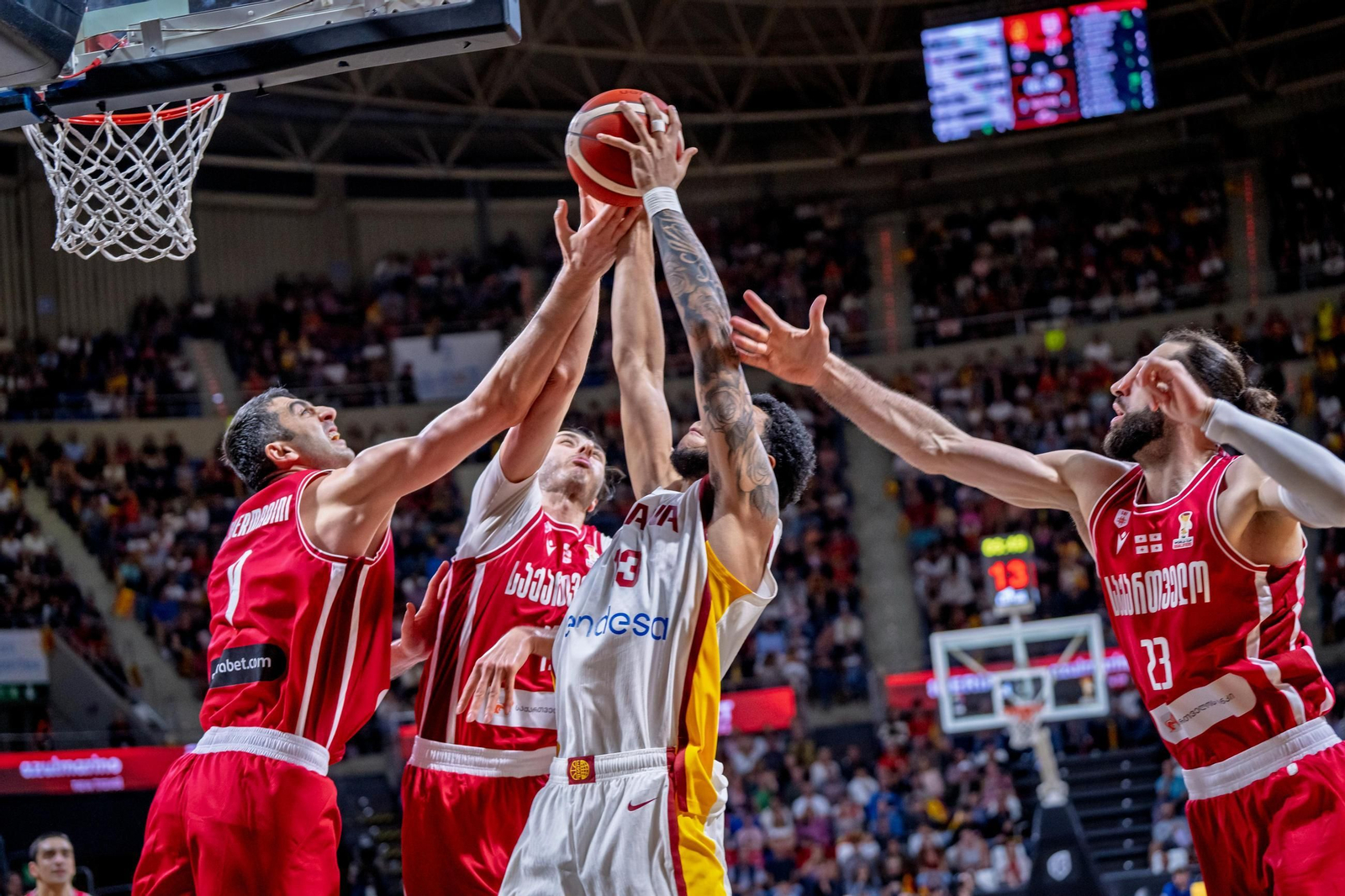 Las fotos del España-Georgia de baloncesto
