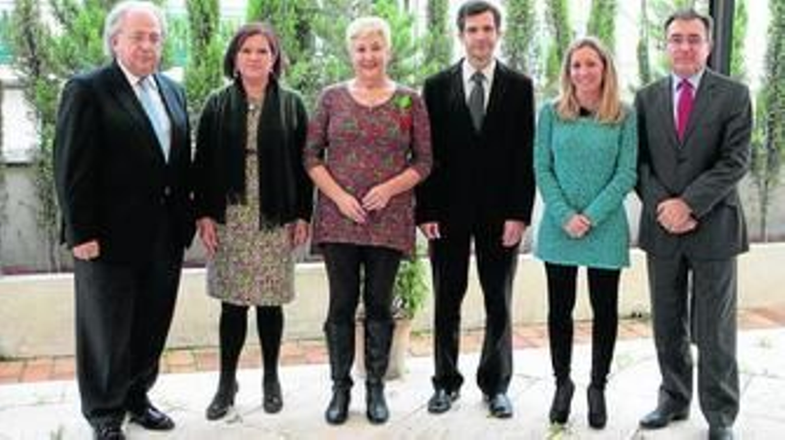 Óscar Fernández, Esperanza Quintero, Águeda Alonso, Miguel Ángel Calleja, Beatriz Perales e Ignacio Martínez.